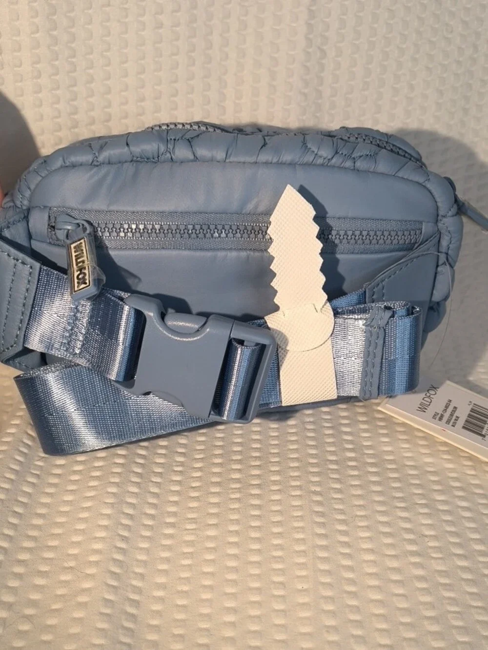 Wildfox HBWF-124-0022-54 Blue Quilted Floral Belt Bag